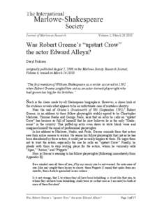 Literature / Conspiracy theories / Fringe theory / Pseudohistory / Henry VI of England / Edward Alleyn / Robert Greene / Christopher Marlowe / Tamburlaine / Shakespeare authorship question / English people / British people