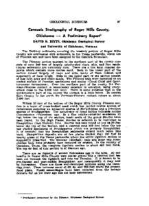 Cenozoic Stratigraphy of Roger Mills County, Oklahoma--A Preliminary Report