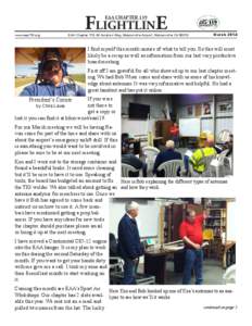 FLIGHTLINE EAA CHAPTER 119 www.eaa119.org  EAA Chapter 119, 60 Aviation Way, Watsonville Airport, Watsonville CA 95076
