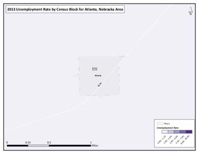 ´  2013 Unemployment Rate by Census Block for Atlanta, Nebraska Area 0.4%