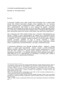 A távoltartás anomáliáinak polgári jogi vetületei Készítette: dr. Tóth Andrea Noémi1 Bevezetés A távoltartást2 eredetileg azzal a céllal vezették volna be hazánkban, hogy a családon belüli erőszak elle