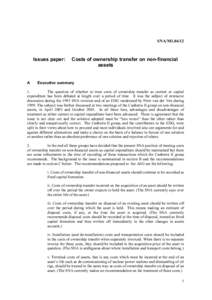 Costs of ownership transfer on non-financial assets