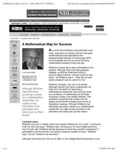 A Mathematical Map for Success -- Parks, [removed], UNITED S...  http://nextwave.sciencemag.org/cgi/content/full[removed]Institution: AAAS | Access Rights | Contact Subscription Administrator at this Site | Join AA