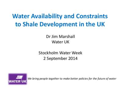 Microsoft PowerPoint - Jim Marshall Water UK