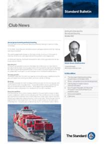 Standard Bulletin  Club News Setting the Standard for Service and Security October 2012