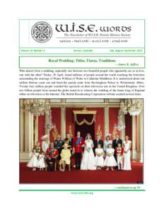 Royalty / Monarchy / Knights of the Garter / Tudor England / Old Etonians / William Tyndale / Wedding of Prince William and Catherine Middleton / Authorized King James Version / Tyndale Bible / British people / English Bible translations / House of Windsor