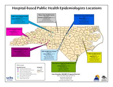 Hospital-based Public Health Epidemiologists Locations Moses Cone Health System Wake Forest Baptist Health ( !