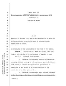 HOUSE BILL[removed]51ST LEGISLATURE - STATE OF NEW MEXICO - FIRST SESSION, 2013