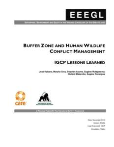 Kisoro District / Virunga Mountains / Conservation / International Gorilla Conservation Programme / Mountain gorilla / African Wildlife Foundation / Bwindi Impenetrable National Park / Mgahinga Gorilla National Park / IGCP / Environment / Africa / Earth