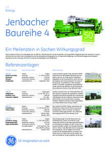 GE Energy Jenbacher Baureihe 4 Ein Meilenstein in Sachen Wirkungsgrad