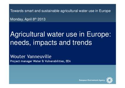 Agriculture_water_status and trends_EEA [Compatibility Mode]