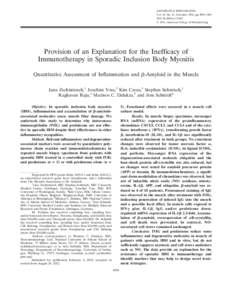 ARTHRITIS & RHEUMATISM Vol. 64, No. 12, December 2012, pp 4094–4103 DOI[removed]art.37692 © 2012, American College of Rheumatology  Provision of an Explanation for the Inefficacy of