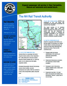 Expand passenger rail serviceSolutions in New Hampshire. Information Technology Secure our economic and social future.