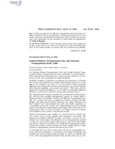 National Safe Boating Council / North American Safe Boating Campaign / National Defense Transportation Day / Boating / United States Coast Guard