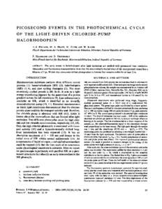 Fluorescence / Optics / Integral membrane proteins / Photosynthetic pigments / Dyes / Halorhodopsin / Dye laser / Laser / Raman scattering / Chemistry / Biology / Spectroscopy