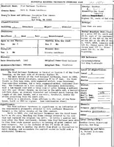 MINNESOTA HISTORIC PROPERTIES INVENTORY FORM  I Historic Name: