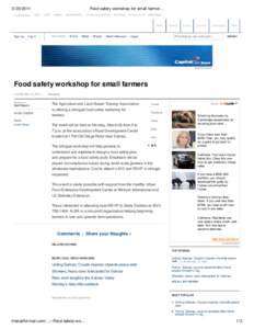 Food safety workshop for small farmers | The Salinas Californian | thecalifornian.com