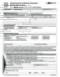 Please complete, print and submit.  Reset Form Authorization to Release Protected Health Information