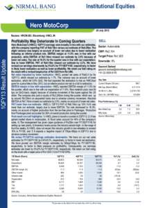 1QFY13 Result Update  Institutional Equities Hero MotoCorp 20 July 2012