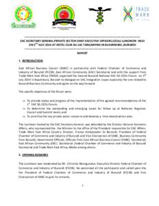 East Africa / Foreign relations of Kenya / Foreign relations of Tanzania / East African Community / Richard Sezibera / Burundi / Visa / African Economic Community / Africa / African Union / Arusha