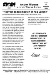 Ander Nieuws  over de ‘Nieuw e Oorlog’ blad 1