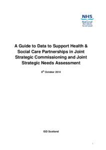 How to position this resource within context of existing ISD website content (H & SC integration project pages and Health & Social Community Care )