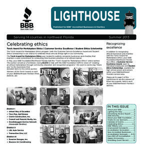 LIGHTHOUSE ® Published for BBB® Accredited Businesses & Charities  Serving 14 counties in northwest Florida