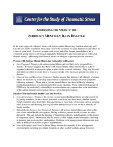 Mental health / Mental disorder / Mental health professional / Community mental health service / Psychiatric hospital / Depression / Mental Illness in South Africa / Involuntary commitment / Psychiatry / Medicine / Health