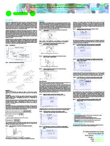 Comparison of the Waters Acquity UPLC and Agilent 1200RR Systems for the Analysis of Testosterone and its Hydroxylated Metabolites W. Herron1, M. Churchill1, B. Wright2, G. Jackson3 Aptuit Limited, Riccarton, Edinburgh E