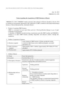 Renal dialysis / Hemofiltration / Dow Jones Industrial Average / Baxter International / CRRT / Dialysis / Hemodialysis / Caterpillar Inc. / Medicine / Membrane technology / Nephrology