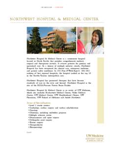 Washington Hospital Center / Northwest Hospital & Medical Center / Harborview Medical Center / BJC HealthCare