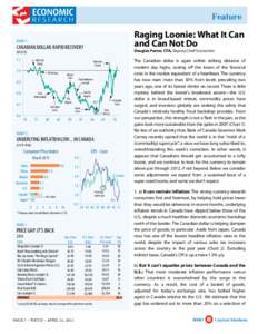 BMO Nesbitt Burns / Bank of Montreal / BMO Capital Markets / BMO Harris Bank / Canadian dollar / Inflation / Euro / Exchange rate / Bank of Canada / Economics / Economic history / Economy of Canada