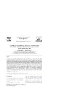 Agricultural and Forest Meteorology–174  Comparison and sensitivity analysis of instruments and radiometric methods for LAI estimation: assessments from a boreal forest site Edward J. Hyer a,∗ , Scott 