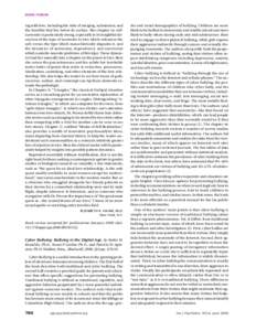 BOOK FORUM  ing with love, including the risks of merging, submission, and the hostility that lies below its surface. Her chapter on selfsurrender is particularly strong, especially in its insightful discussion of the ty