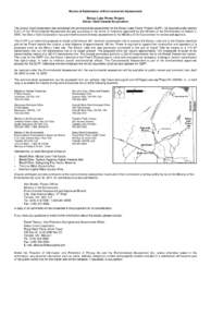 Notice of Submission of Environmental Assessment Detour Lake Power Project Detour Gold Canada Corporation The Detour Gold Corporation has completed the environmental assessment for the Detour Lake Power Project (DLPP). A