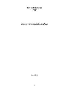 Town of Rumford PDF Emergency Operations Plan  July 1, 2014