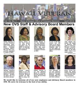 Vol. 16, No. 1  State of Hawaii Ofﬁce of Veterans Services April 2012