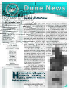 A quarterly newsletter sponsored by The Friends of MacArthur Beach State Park, Inc.  Dune News Spring-Summer[removed]Working with MacArthur