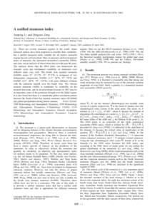 GEOPHYSICAL RESEARCH LETTERS, VOL. 29, NO. 8, [removed]2001GL013874, 2002  A unified monsoon index Jianping Li and Qingcun Zeng National Key Laboratory of Numerical Modelling for Atmospheric Sciences and Geophysical Fluid