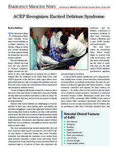 EMERGENCY MEDICINE NEWS  Exclusively for EMNow’s ACEP Scientific Assembly Edition: October 2009