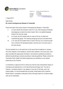 Medicine / Meningococcal disease / Neisseria meningitidis / Meningococcal septicaemia / Townsville / Penicillin / Rash / NmVac4-A/C/Y/W-135 / Bacteria / Microbiology / Bacterial diseases