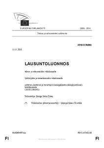 EUROOPAN PARLAMENTTI[removed]Talous- ja raha-asioiden valiokunta