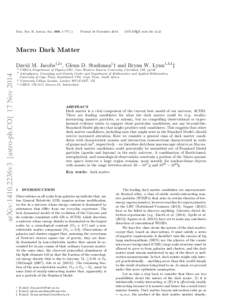 Astroparticle physics / Large-scale structure of the cosmos / Lambda-CDM model / Gravitational lens / Big Bang nucleosynthesis / Matter / Bullet Cluster / SIMP / Physics / Physical cosmology / Dark matter