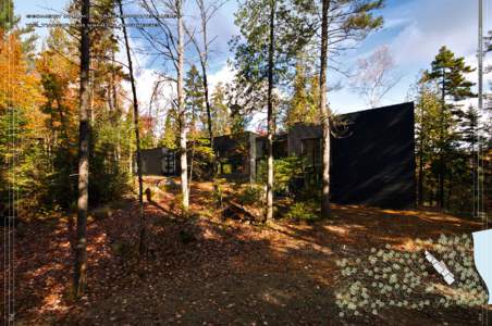 geometry in black - saint-hippolyte, québec  architettura / architecture yh2_yiacouvakis hamelin architectes