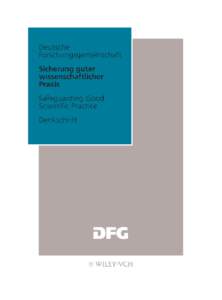 Deutsche Forschungsgemeinschaft Geschäftsstelle: Kennedyallee 40, DBonn Postanschrift: DBonn Telefon: ++Telefax: ++ E-Mail: (X.400): S = postmaster, P = dfg, A = d400, C