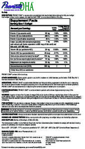 Dietary supplements / Fatty acids / Alcohols / B vitamins / Coenzymes / Folic acid / Vitamin B12 / Docosahexaenoic acid / Vitamin / Nutrition / Chemistry / Medicine