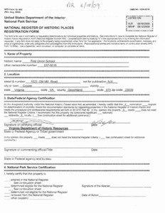 NATIONAL REGISTER FORMS TEMPLATE