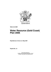 Rivers of Queensland / Gold Coast /  Queensland / Irrigation / Water resources / Coomera River / Fresh water / Little Nerang Dam / Water / Aquatic ecology / Hydrology