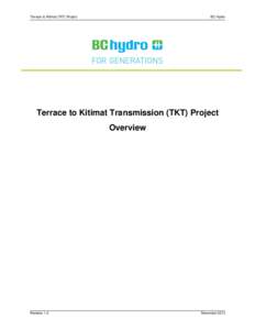 Terrace to Kitimat Transmission (TKT) Project Overview