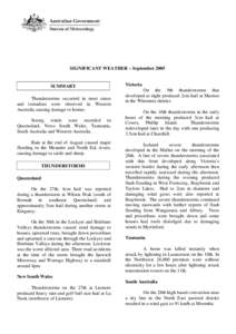 Storm / Atmospheric electricity / Microscale meteorology / Thunderstorm / Hail / Tasmania / Western Australian storms / Cyclone Vance / Meteorology / Atmospheric sciences / Weather